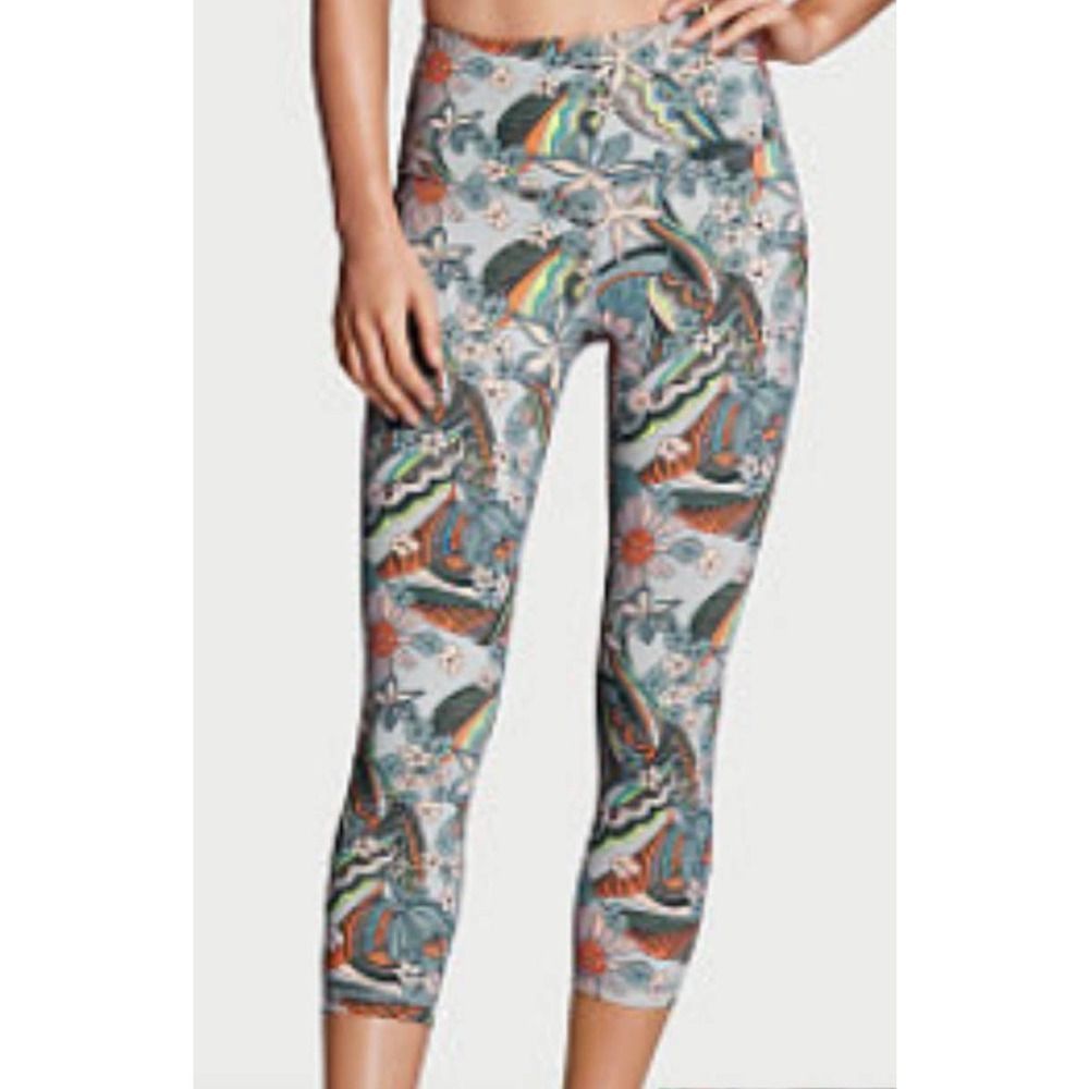 Victoria's Secret Knockout Rare HTF Limited Edition Summer Blues Leggings Small